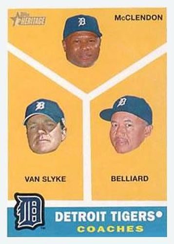 #461 Lloyd McClendon / Andy Van Slyke / Rafael Belliard - Detroit Tigers - 2009 Topps Heritage Baseball