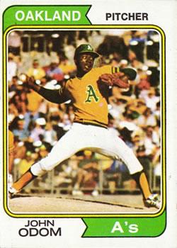 #461 John Odom - Oakland Athletics - 1974 Topps Baseball