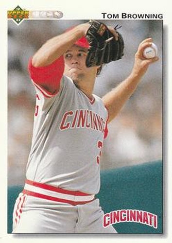 #461 Tom Browning - Cincinnati Reds - 1992 Upper Deck Baseball
