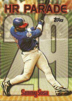 #461ac Sammy Sosa - VAR: HR 29 - Chicago Cubs - 1999 Topps Baseball