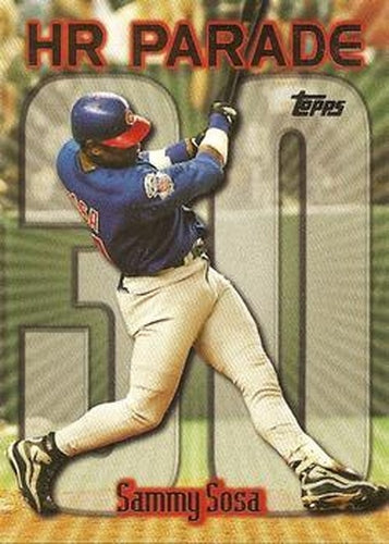 #461ad Sammy Sosa - VAR: HR 30 - Chicago Cubs - 1999 Topps Baseball