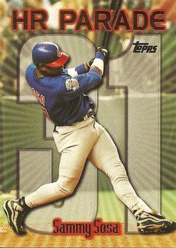 #461ae Sammy Sosa - VAR: HR 31 - Chicago Cubs - 1999 Topps Baseball