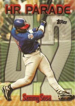 #461ap Sammy Sosa - VAR: HR 42 - Chicago Cubs - 1999 Topps Baseball