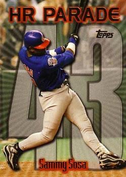 #461aq Sammy Sosa - VAR: HR 43 - Chicago Cubs - 1999 Topps Baseball
