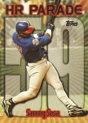 #461bg Sammy Sosa - VAR: HR 59 - Chicago Cubs - 1999 Topps Baseball