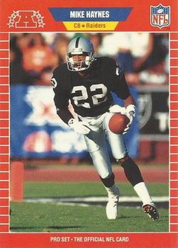 #462 Mike Haynes - Los Angeles Raiders - 1989 Pro Set Football