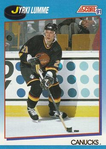 #462 Jyrki Lumme - Vancouver Canucks - 1991-92 Score Canadian Bilingual Hockey