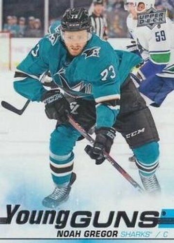 #462 Noah Gregor - San Jose Sharks - 2019-20 Upper Deck Hockey