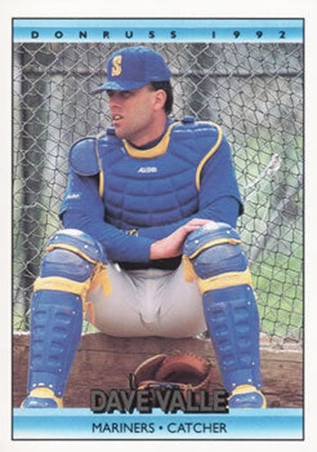 #462 Dave Valle - Seattle Mariners - 1992 Donruss Baseball