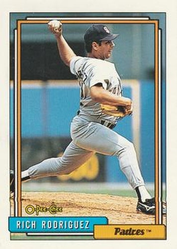 #462 Rich Rodriguez - San Diego Padres - 1992 O-Pee-Chee Baseball
