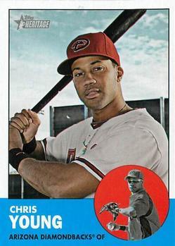 #462 Chris Young - Arizona Diamondbacks - 2012 Topps Heritage Baseball