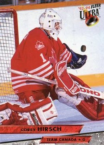 #462 Corey Hirsch - Canada - 1993-94 Ultra Hockey