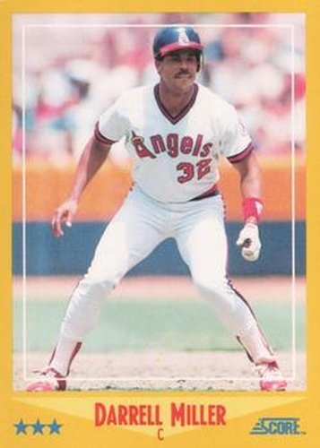 #463 Darrell Miller - California Angels - 1988 Score Baseball