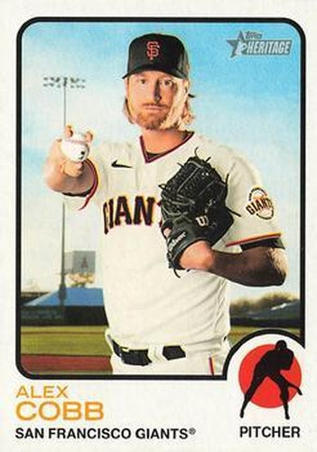 #463 Alex Cobb - San Francisco Giants - 2022 Topps Heritage Baseball