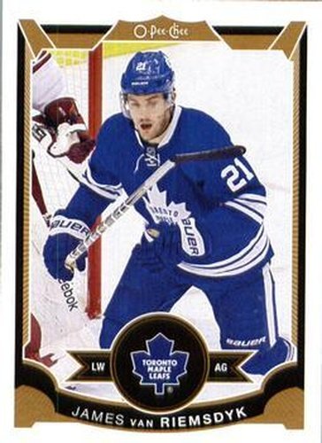 #463 James van Riemsdyk - Toronto Maple Leafs - 2015-16 O-Pee-Chee Hockey