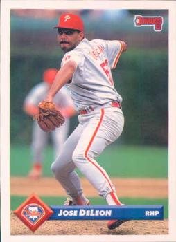 #464 Jose DeLeon - Philadelphia Phillies - 1993 Donruss Baseball