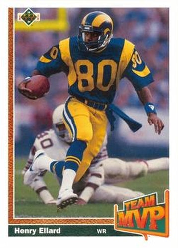 #464 Henry Ellard - Los Angeles Rams - 1991 Upper Deck Football