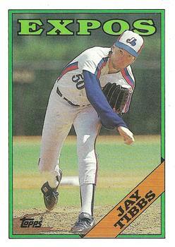 #464 Jay Tibbs - Montreal Expos - 1988 Topps Baseball