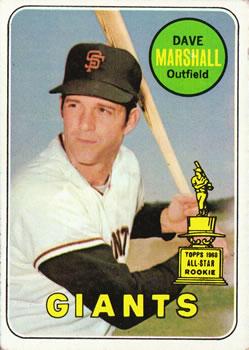 #464a Dave Marshall - San Francisco Giants - 1969 Topps Baseball