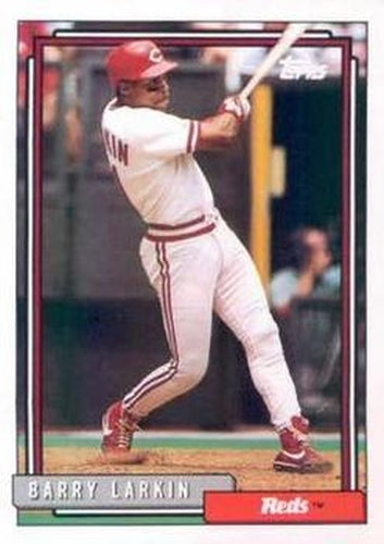 #465 Barry Larkin - Cincinnati Reds - 1992 Topps Baseball