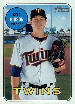 #465 Kyle Gibson - Minnesota Twins - 2018 Topps Heritage Baseball