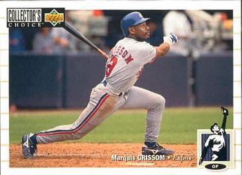 #465 Marquis Grissom - Montreal Expos - 1994 Collector's Choice Baseball