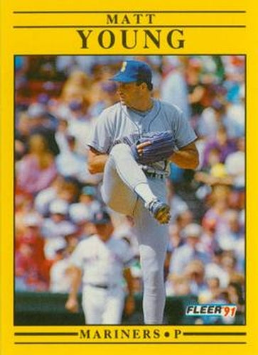 #465 Matt Young - Seattle Mariners - 1991 Fleer Baseball