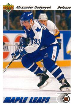 #466 Alexander Godynyuk - Toronto Maple Leafs - 1991-92 Upper Deck Hockey