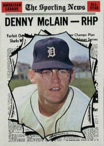 #467 Denny McLain - Detroit Tigers - 1970 Topps Baseball