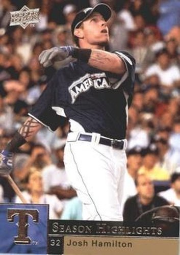#467 Josh Hamilton - Texas Rangers - 2009 Upper Deck Baseball