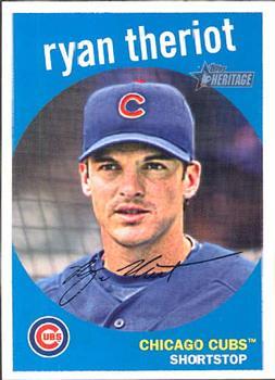 #467 Ryan Theriot - Chicago Cubs - 2008 Topps Heritage Baseball