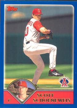 #467 Scott Schoeneweis - Anaheim Angels - 2003 Topps Baseball