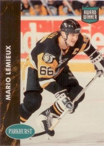 #467 Mario Lemieux - Pittsburgh Penguins - 1991-92 Parkhurst Hockey