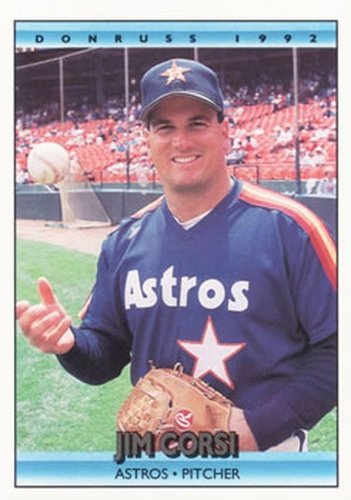 #467 Jim Corsi - Houston Astros - 1992 Donruss Baseball
