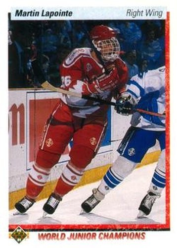 #467 Martin Lapointe - Canada - 1990-91 Upper Deck Hockey