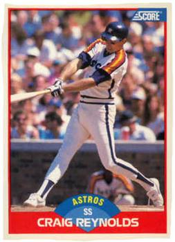 #468 Craig Reynolds - Houston Astros - 1989 Score Baseball