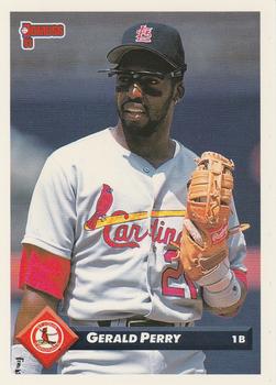 #468 Gerald Perry - St. Louis Cardinals - 1993 Donruss Baseball