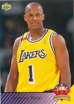 #468 Anthony Peeler - Los Angeles Lakers - 1992-93 Upper Deck Basketball