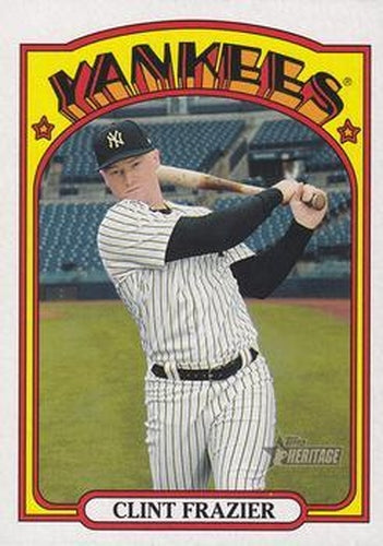 #468 Clint Frazier - New York Yankees - 2021 Topps Heritage Baseball