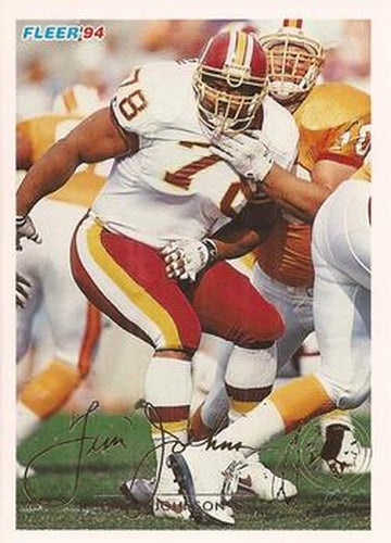 #468 Tim Johnson - Washington Redskins - 1994 Fleer Football