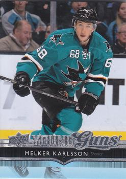 #468 Melker Karlsson - San Jose Sharks - 2014-15 Upper Deck Hockey