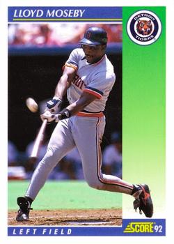 #468 Lloyd Moseby - Detroit Tigers - 1992 Score Baseball