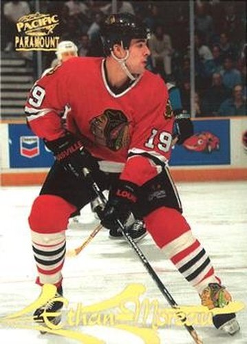 #46 Ethan Moreau - Chicago Blackhawks - 1997-98 Pacific Paramount Hockey