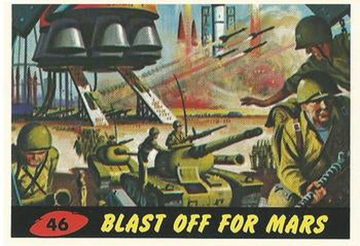 #46 Blast Off for Mars - 1994 Topps Mars Attacks