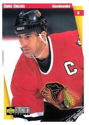 #46 Chris Chelios - Chicago Blackhawks - 1997-98 Collector's Choice Hockey