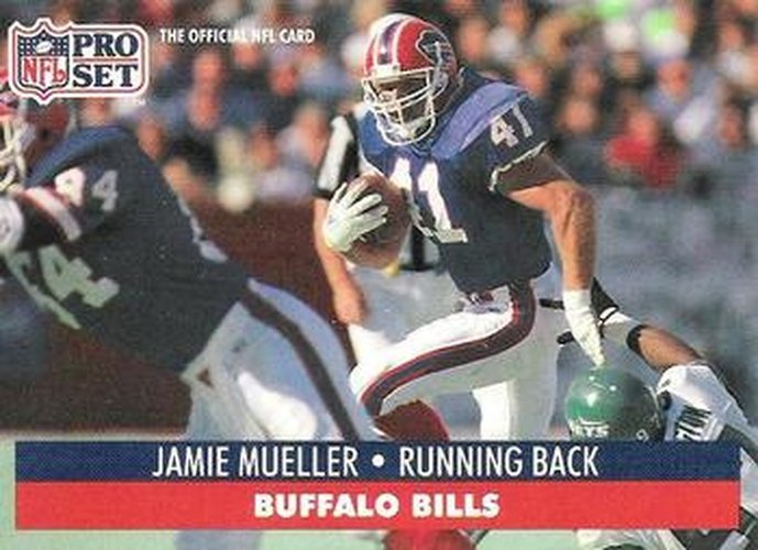 #446 Jamie Mueller - Buffalo Bills - 1991 Pro Set Football
