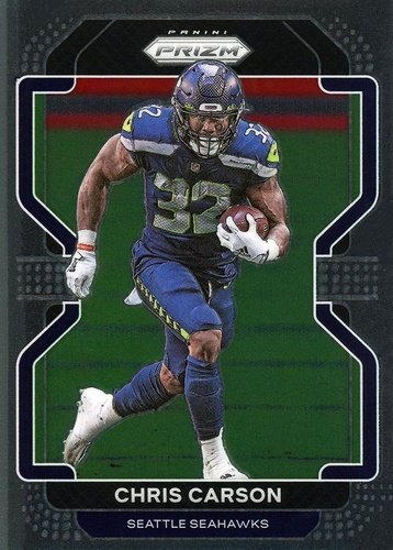 #46 Chris Carson - Seattle Seahawks - 2021 Panini Prizm Football