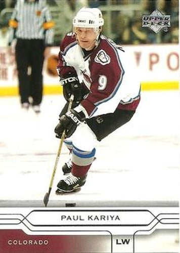 #46 Paul Kariya - Colorado Avalanche - 2004-05 Upper Deck Hockey