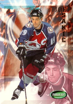 #46 Joe Sakic - Colorado Avalanche - 1995-96 Parkhurst International Hockey