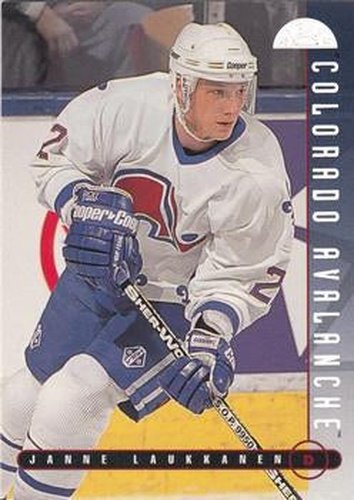 #46 Janne Laukkanen - Colorado Avalanche - 1995-96 Leaf Hockey